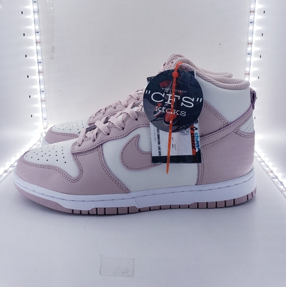 Nike Dunk High PINK OXFORD (WOMEN'S) - Picture 4 of 16